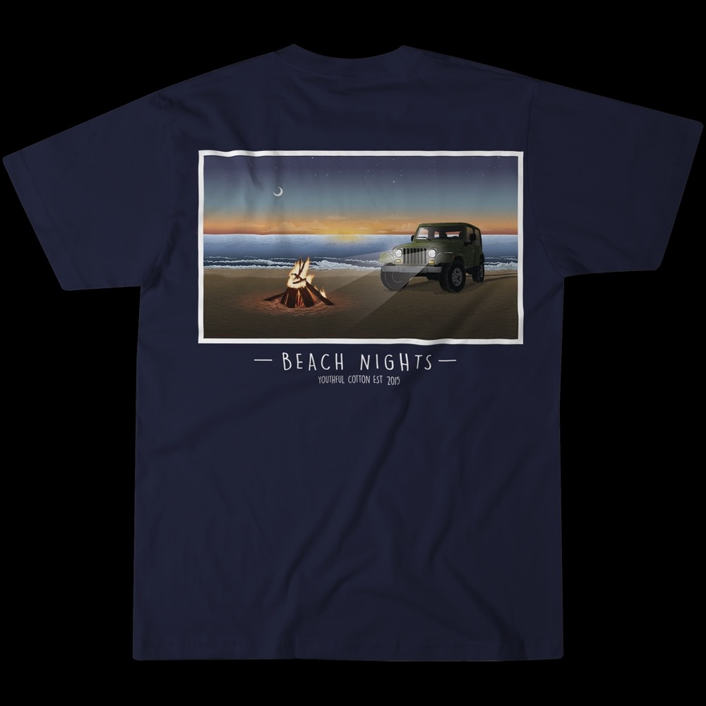 Adult - YC Beach Nights SS 100% Cotton Tee